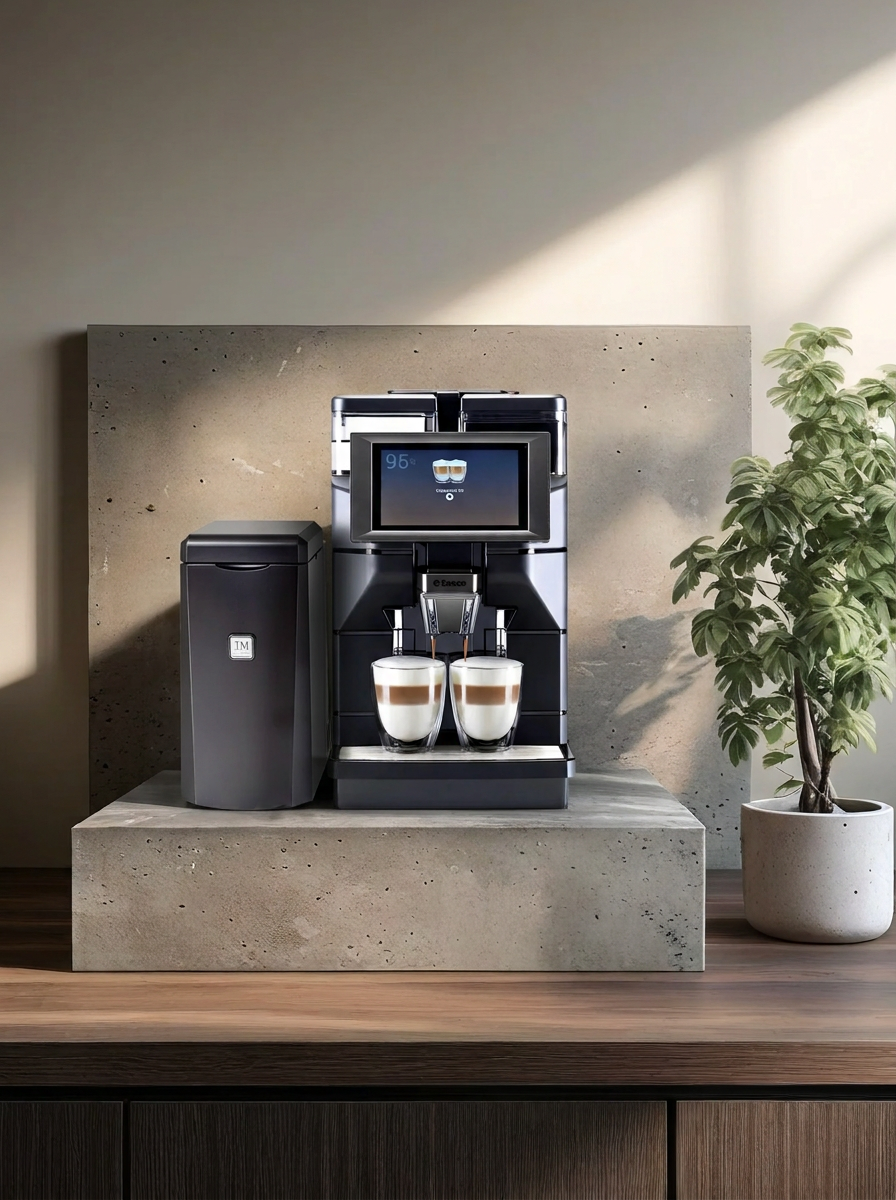 Saeco Magic M2 + Professional Super Automatic Espresso Machine Plus Milk Cooler
